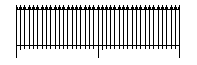 "Spear Top" Fence